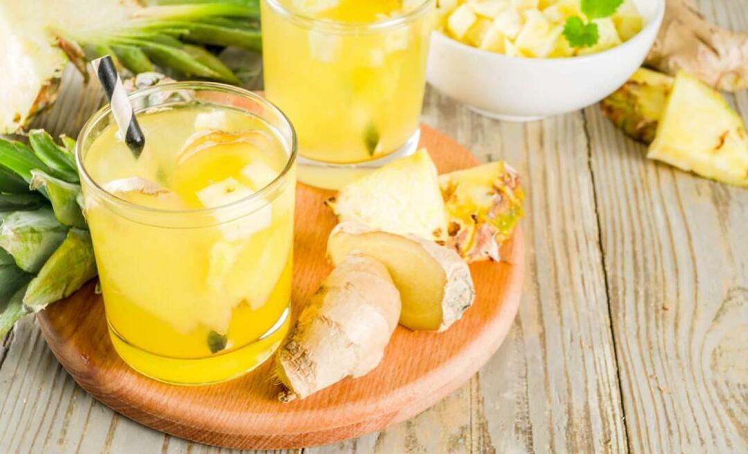 Cum se prepară limonadă anti-edem? Reteta detox pentru ameliorarea edemului cu ananas! Reteta de detoxifiere calmanta