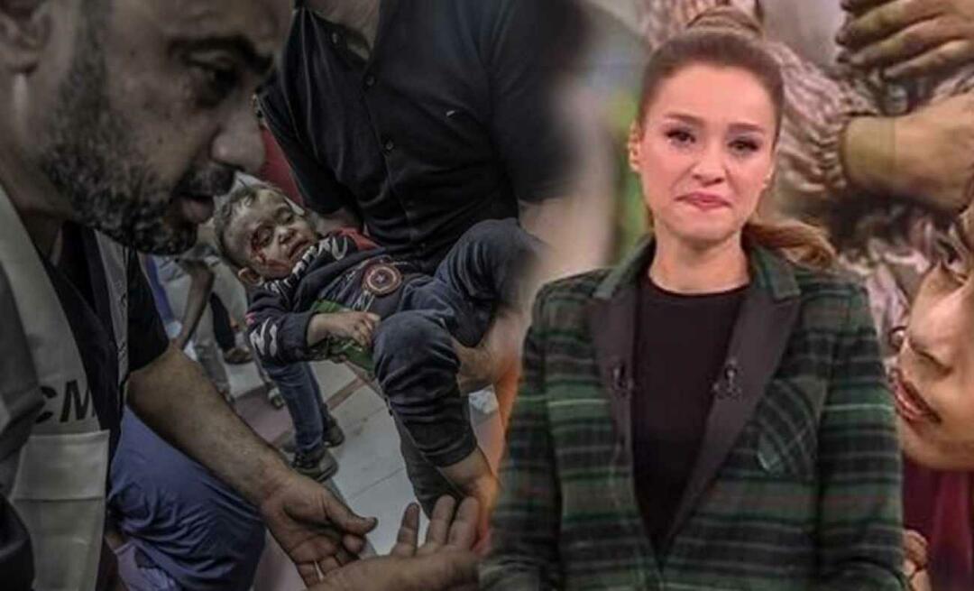 Prezentatoarea de știri Cansın Helvacı nu și-a putut reține lacrimile în timp ce raporta masacrul din Gaza!