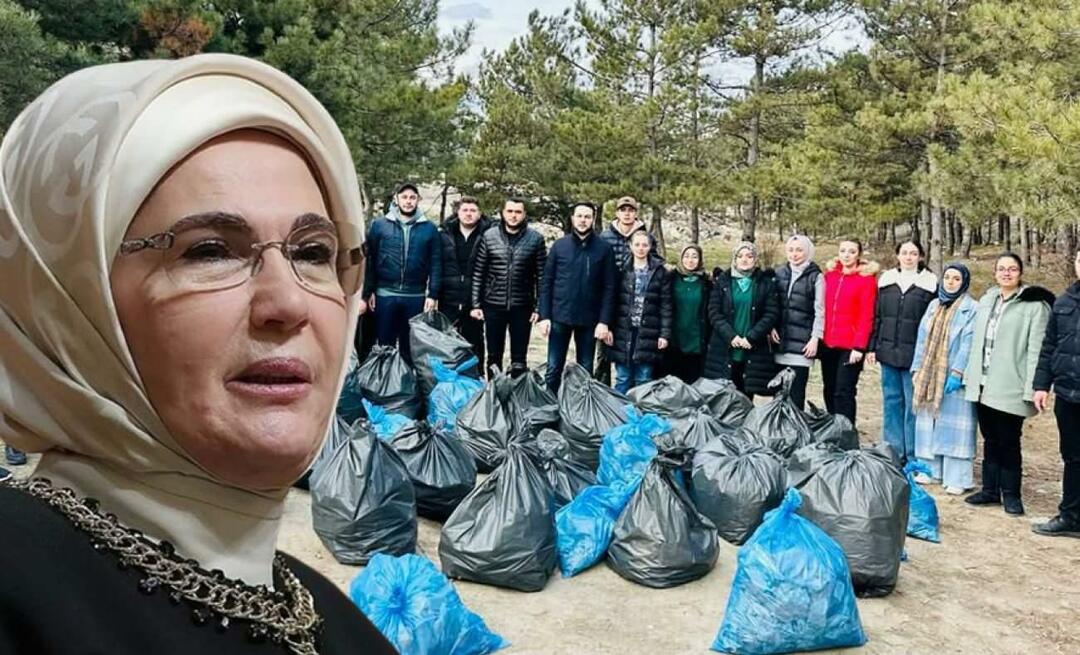Salutări de la Emine Erdoğan tinerilor iubitori de natură