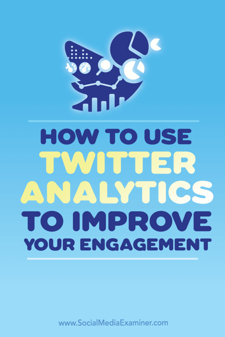 Cum să utilizați Twitter Analytics pentru a vă îmbunătăți implicarea: Social Media Examiner