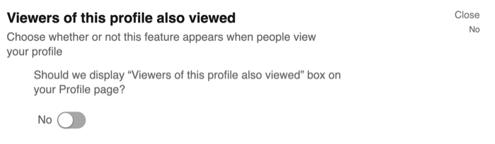 Vizualizatorii acestui profil au vizualizat, de asemenea, opțiunea din setările de confidențialitate LinkedIn