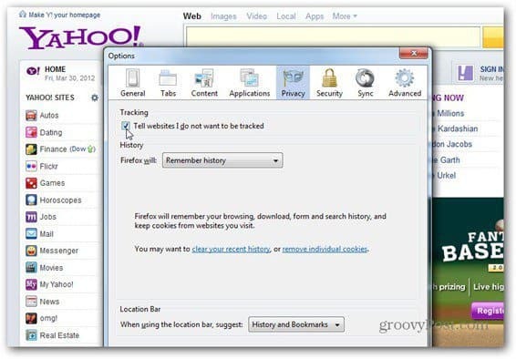 Yahoo Îmbrățișează Nu Urmăriți: Cum să-l activați