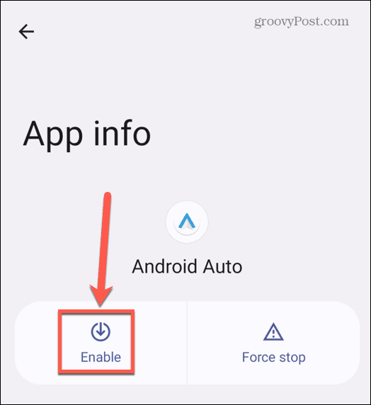 activare automată Android