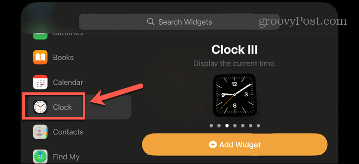 widget-uri pentru ceas de așteptare pentru iPhone