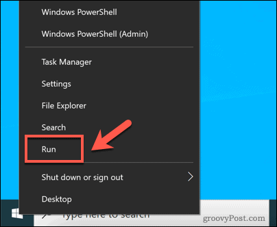 Lansați Run în Windows 10