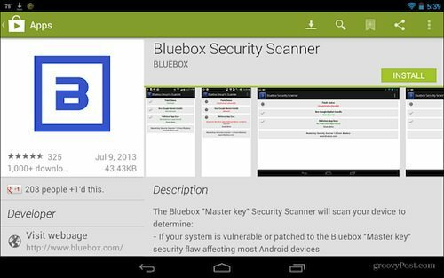 Scaner de securitate Blubox Google Play