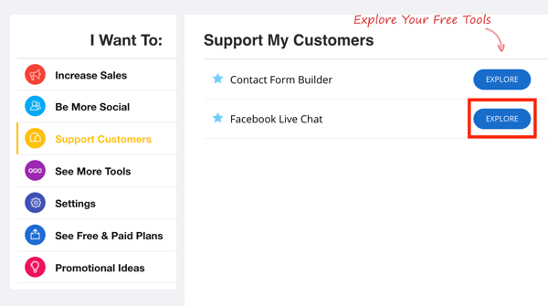 zotabox sprijină clienții opțiunea de chat live Facebook