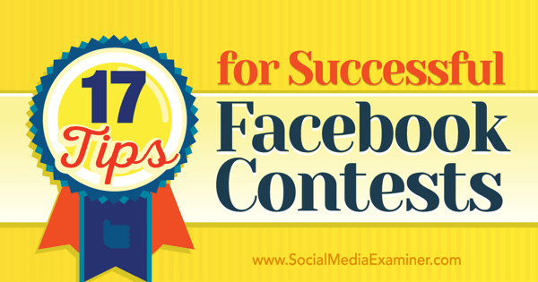 sfaturi pentru concursuri de succes pe Facebook