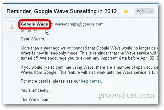 Google Wave Waving La revedere pe 30 aprilie