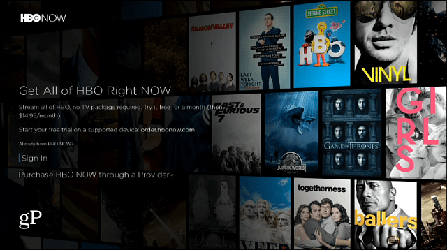 Aplicația Xbox HBO Now