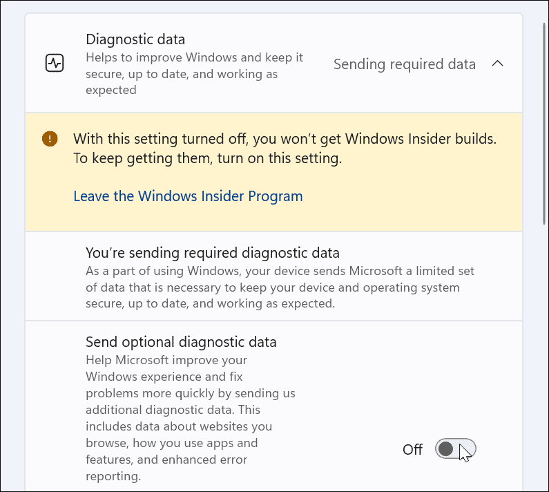 Dezactivați telemetria pe Windows 11