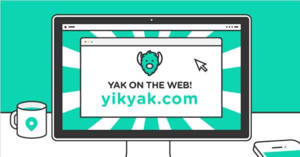 yik yak pentru web