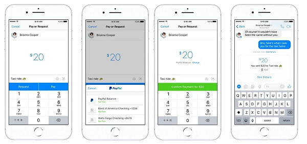 Facebook Messenger și PayPal integrează plăți peer-to-peer în aplicație în S.U.A.