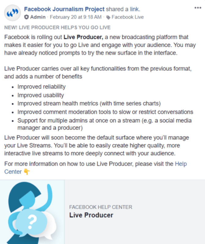 Facebook lansează Live Producer și îl transformă în suprafața implicită pentru gestionarea fluxurilor live.