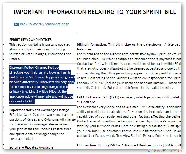 Informații importante despre factura de sprint