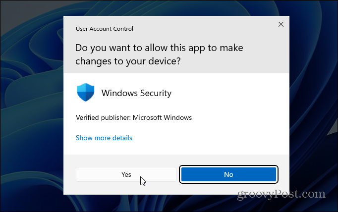 Control cont utilizator Windows 11