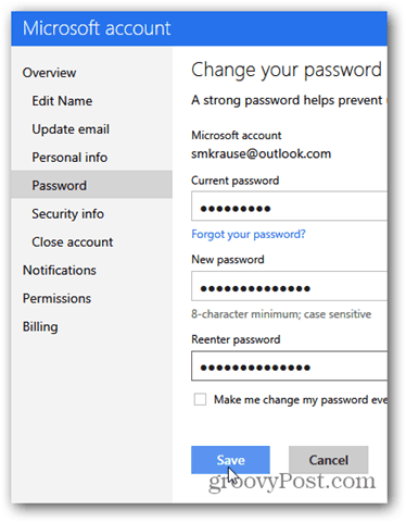 Cum să-ți schimbi parola contului de e-mail Outlook.com