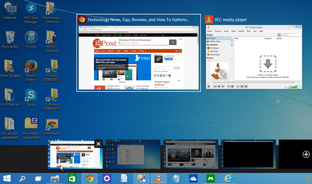 Vizualizați activități Windows 10
