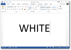 Office 2013 schimbare temă de culoare - tema albă