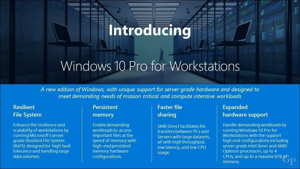 Microsoft introduce noul Windows 10 Pro pentru Workstation Edition