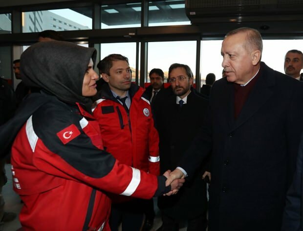 Președintele Erdogan a felicitat-o ​​pe Emine Kuștepe