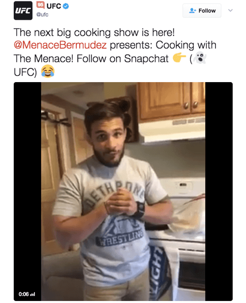 Seria de gătit video condusă de UFC este populară pentru spectatori.