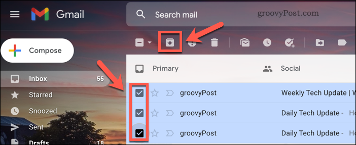 Arhivați e-mailurile în Gmail