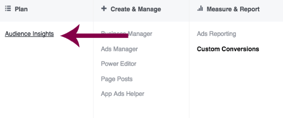 Navigați la Statistici pentru public în Facebook Ads Manager.