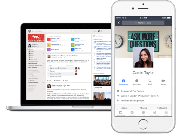 Facebook introduce o versiune gratuită a Workplace, instrumentul său de rețele sociale pentru ca lucrătorii să poată conversa prin chat și să colaboreze.