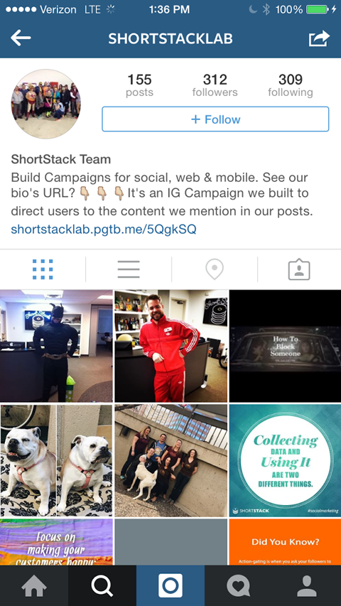 shortstach instagram concurs imagine link