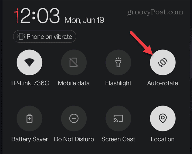 Dezactivați Rotația ecranului pe Android
