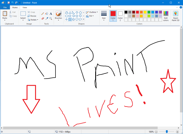 Microsoft Paint va continua să trăiască în Windows Store