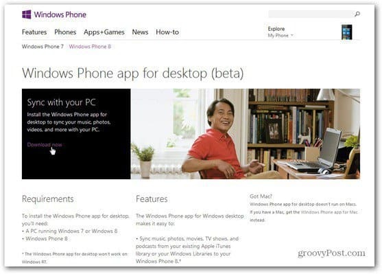 Windows Phone 8 descărcare software