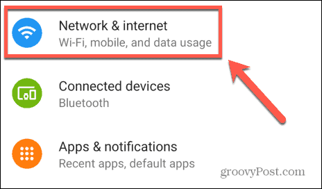 setări de rețea și internet Android