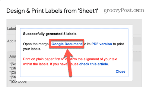document google sheets