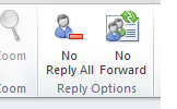 Cum să prevină răspunsul la toate în Outlook 2010