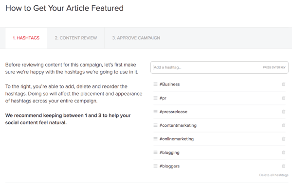 MissingLettr creează automat o campanie Twitter pentru fiecare postare pe blog pe care o publicați.