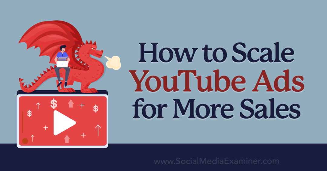 Cum să scalați reclamele YouTube pentru mai multe vânzări-Examinator de rețele sociale