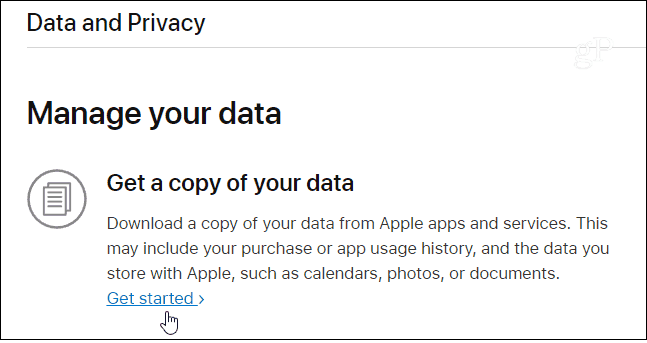 Obțineți o copie Date Apple