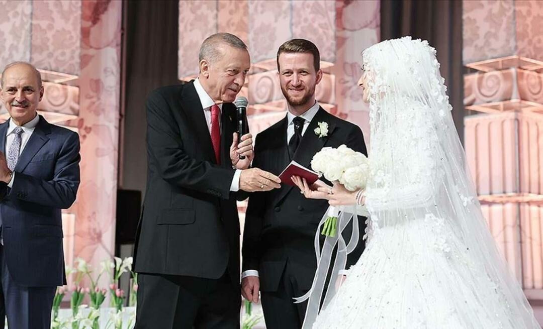 Președintele Recep Tayyip Erdoğan a fost martor de nuntă al nepotului său!