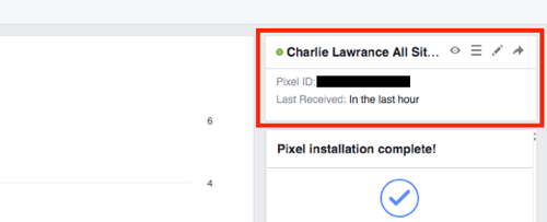 Găsiți-vă ID-ul pixelului în Managerul dvs. Facebook Ads.