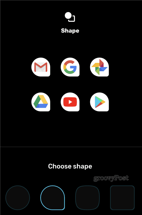 Pictograma Google Pixel Style Menu