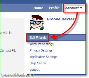 accesați lista dvs. de facebook cu orice lucru instalat și legat de contul dvs.