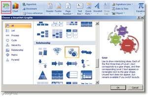 Microsoft Word 2007 Introduceți Smartart