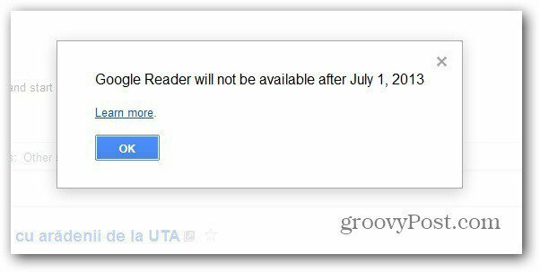 Google Reader se închide în iulie: exportați datele dvs. de feed