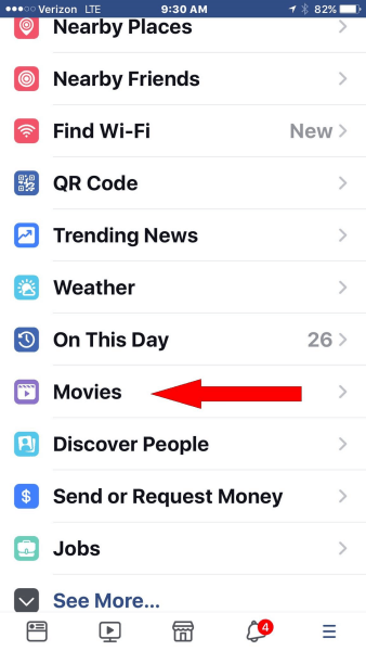 Facebook adaugă secțiunea dedicată filmelor în meniul principal de navigare al aplicației mobile.