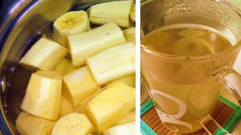 ceaiul de banane conține niveluri ridicate de potasiu