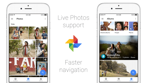 Google live poze pe iOS