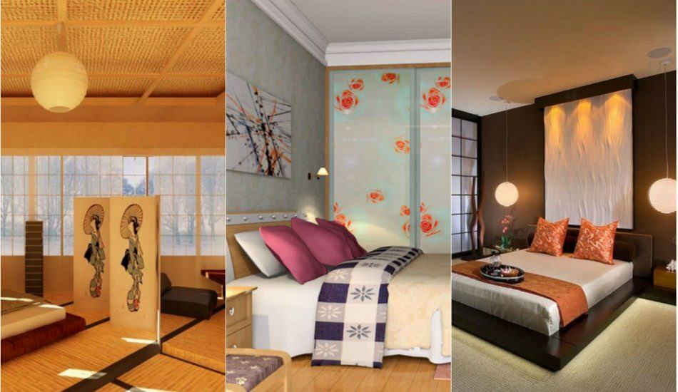 Decor dormitor în stil japonez 2018-2019