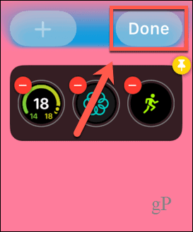 widget-uri Apple Watch gata